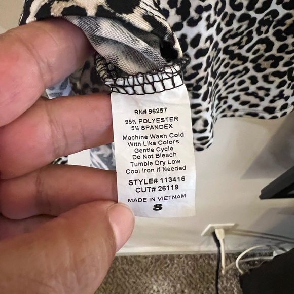 Perseption Concept animal print wrap top - Picture 7 of 7